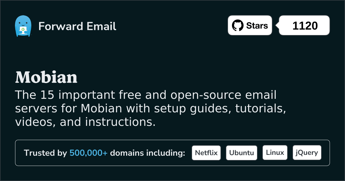 15 Important Open Source Email Servers for Mobian in 2025