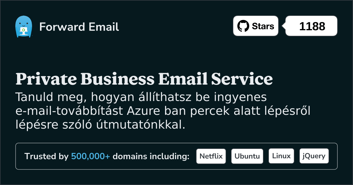 Az e-mail beállítása Azure segítségével